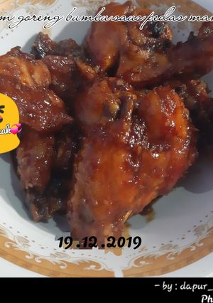 Foto resep Ayam goreng bumbu saus pedas manis