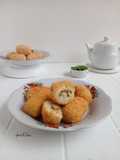 Kroket Kentang isi Wortel, Buncis, Ayam, Keju Oles