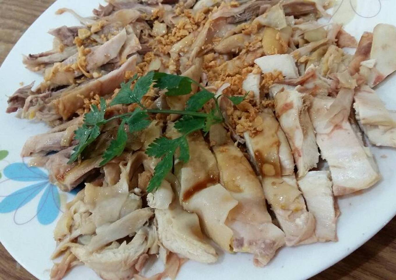 Ayam hainan ala chinese resto (non halal)