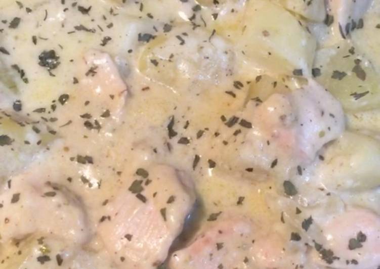 Chicken Potato with Creamy Sauce