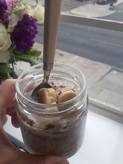 Φωτογραφία της συνταγής Overnight banana oat - βρώμη με μπανάνα