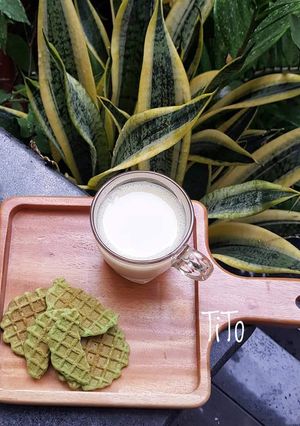 Hình của món Sữa đậu nành áo xanh.