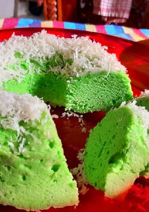 Foto resep Bolu pandan irit 2 telur