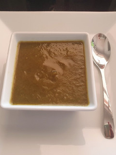 Una foto de Crema de acelgas y rúcula
