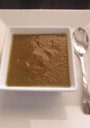 Una foto de Crema de acelgas y rúcula