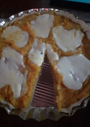 Una foto de Tarta salada con puré que sobró de anoche👌😁