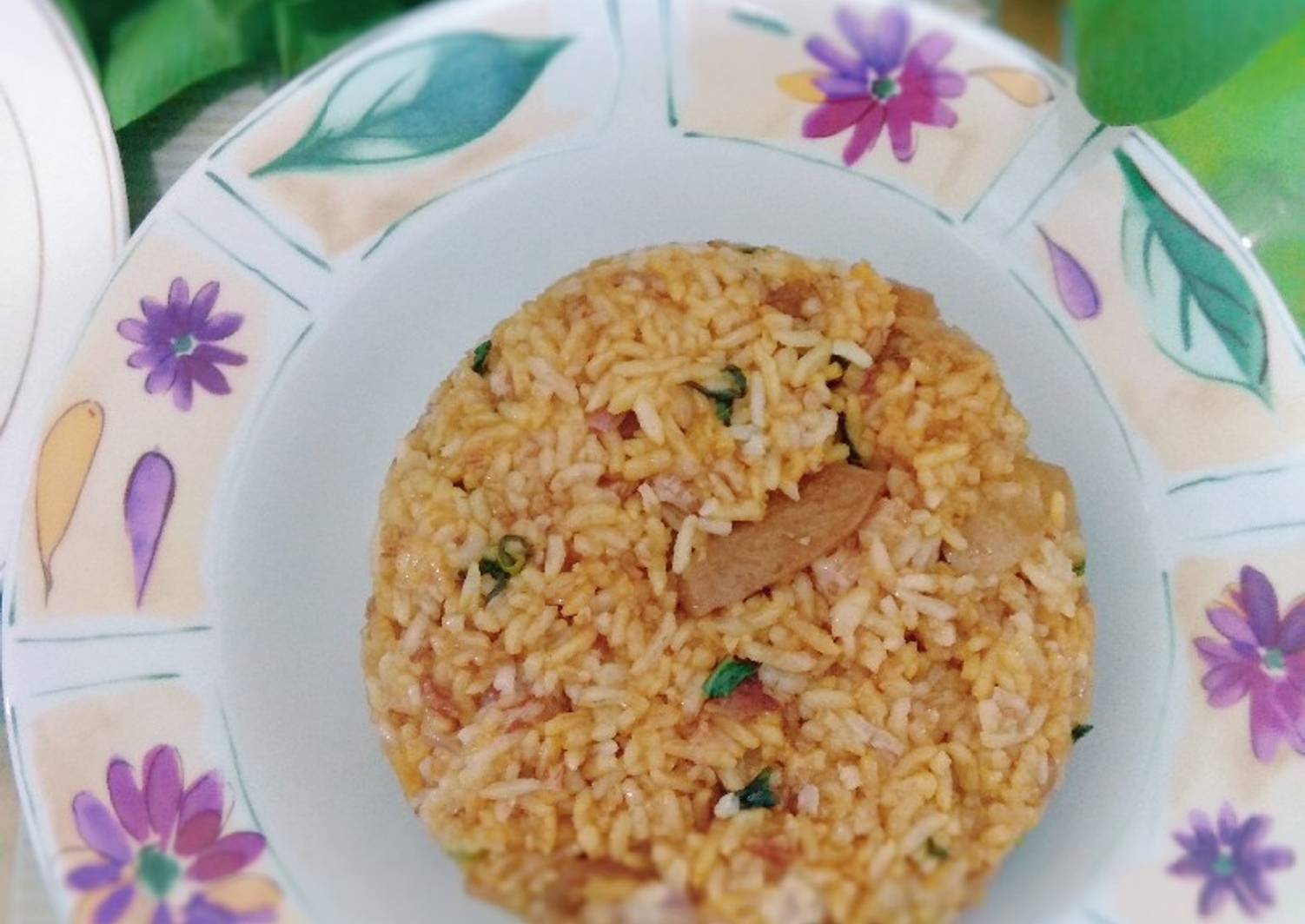 Resep Nasi goreng pokchoy baso (nasi merah sisa) oleh Aini