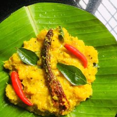A picture of Tapioca puzhuku (kerala style).