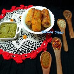 Paneer cheese rolls A picture of Paneer cheese rolls.