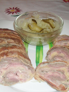 Cordon bleu tekercs recept fotója