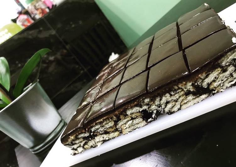 Resep Cake Batik Indulgence Chocolate Ganache (Cake Batik Cheese Coklat) Anti Gagal