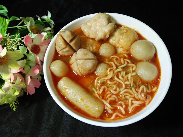 Bagaimana Menyiapkan Resep kuah bakso aci/cilok kuah segar 😊 yang Bikin Ngiler