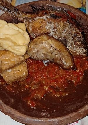 Foto resep Sambelan ikan panggang tahu tempe praktis