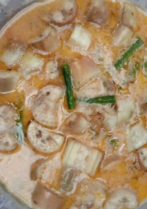 Foto resep Sayur lodeh kacang panjang dan terong