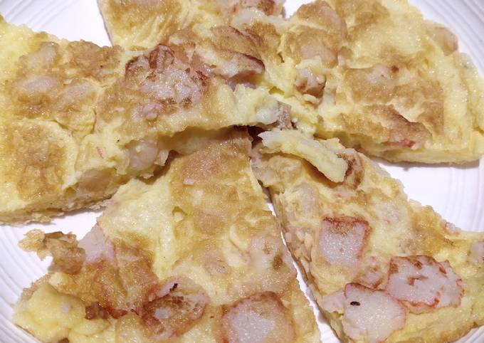 Shrimp and Crab Stick Omellete