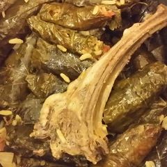A picture of Stuffed Grape leaves.