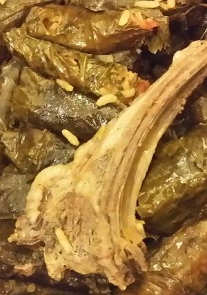 A picture of Stuffed Grape leaves.
