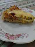 Tarta de pollo y verduras con base sin harina