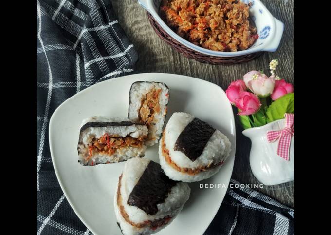 Onigiri Isi Sambal Tempe Kencur