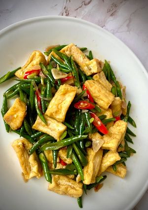 Foto resep Oseng Tahu Kacang Panjang