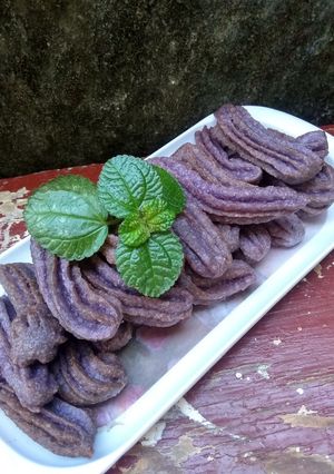 Foto resep Taro coconut churros enak 1 telur no mixer