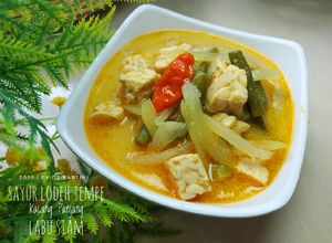 Foto resep Sayur Lodeh Tempe Kacang Panjang Labu Siam
