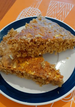 Una foto de Torta de Avena y Frutas Caramelizadas en Microondas