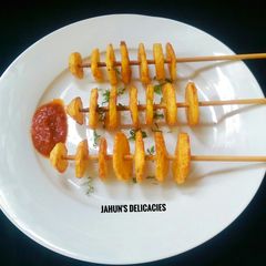 A picture of Potato on a stick.