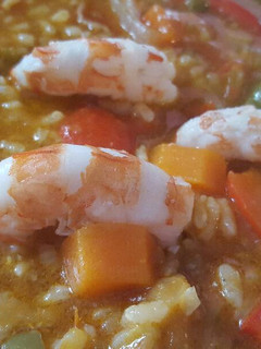 Una foto de Arroz caldoso con Langostino