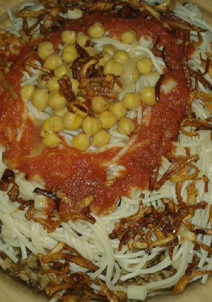 صورة لوصفة الكشري المصري الجميل 🍛