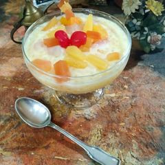 A picture of Coconut Fruit Custard.