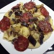 Rigatoni All' Arrabbiata con Berenjena