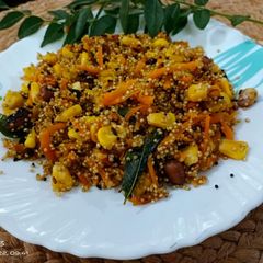 A picture of Quinoa poha breakfast.