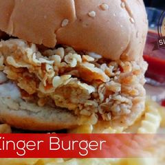 A picture of Zinger burger.