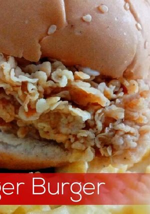 A picture of Zinger burger.