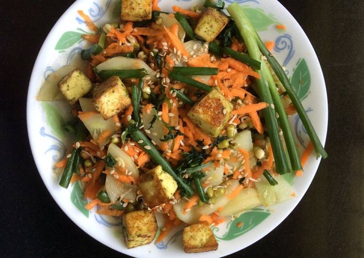 Easiest Way to Prepare Yummy Asian Style Salad With Tofu