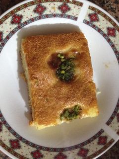 صورة لوصفة هريسة بالقشطة