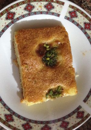 صورة لوصفة هريسة بالقشطة