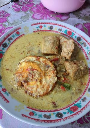 Foto resep Lodeh telur ceplok dan tempe