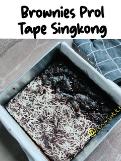 Foto resep Brownies Prol Tape Singkong 🍫