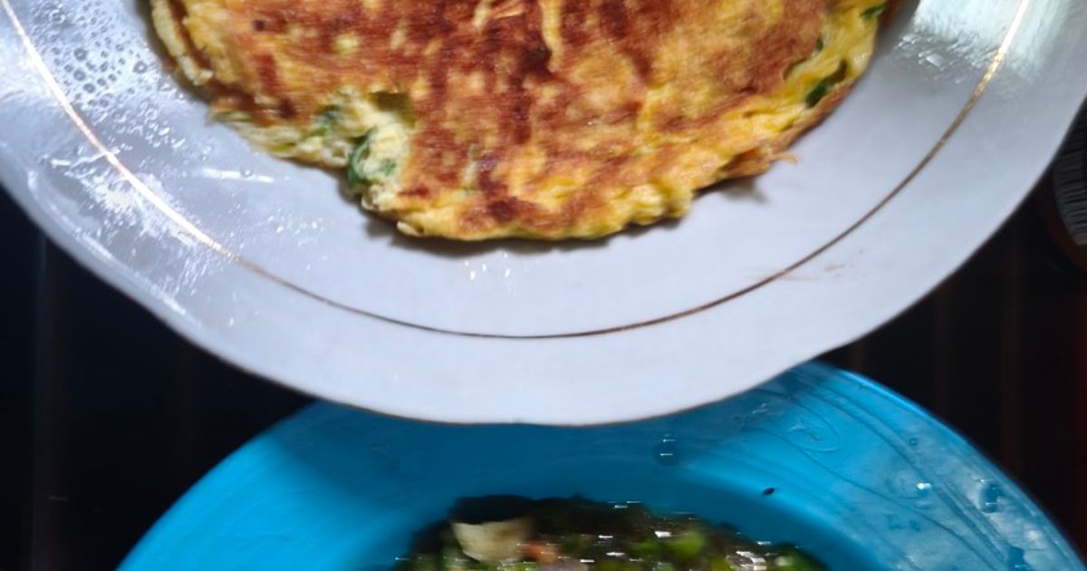 Beberuk Kacang Panjang Timun "Segar Nampol" & Telur Dadar Bawang Putih