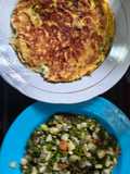 Beberuk Kacang Panjang Timun "Segar Nampol" & Telur Dadar Bawang Putih