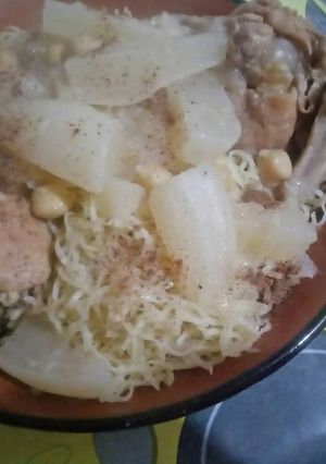 صورة لوصفة رشتة بالدجاج
