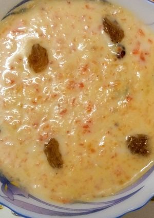 A picture of Carrot and Cashew Nuts Kheer.