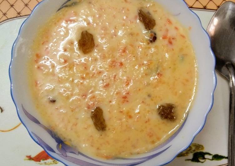 Recipe of Carrot and Cashew Nuts Kheer