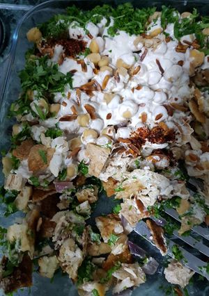 A picture of Fatah salad.