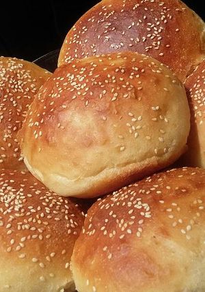 صورة لوصفة خبز البرجر🍔