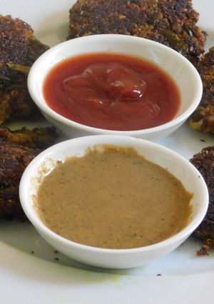 A picture of Quinoa-mung veggie cutlets.