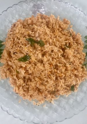 A picture of Ellu Sadam or Sesame Rice.