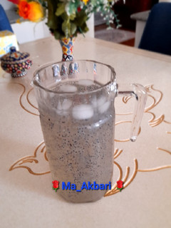 عکسی از دستور 🌱شربت بیدمشک و تخم شربتی